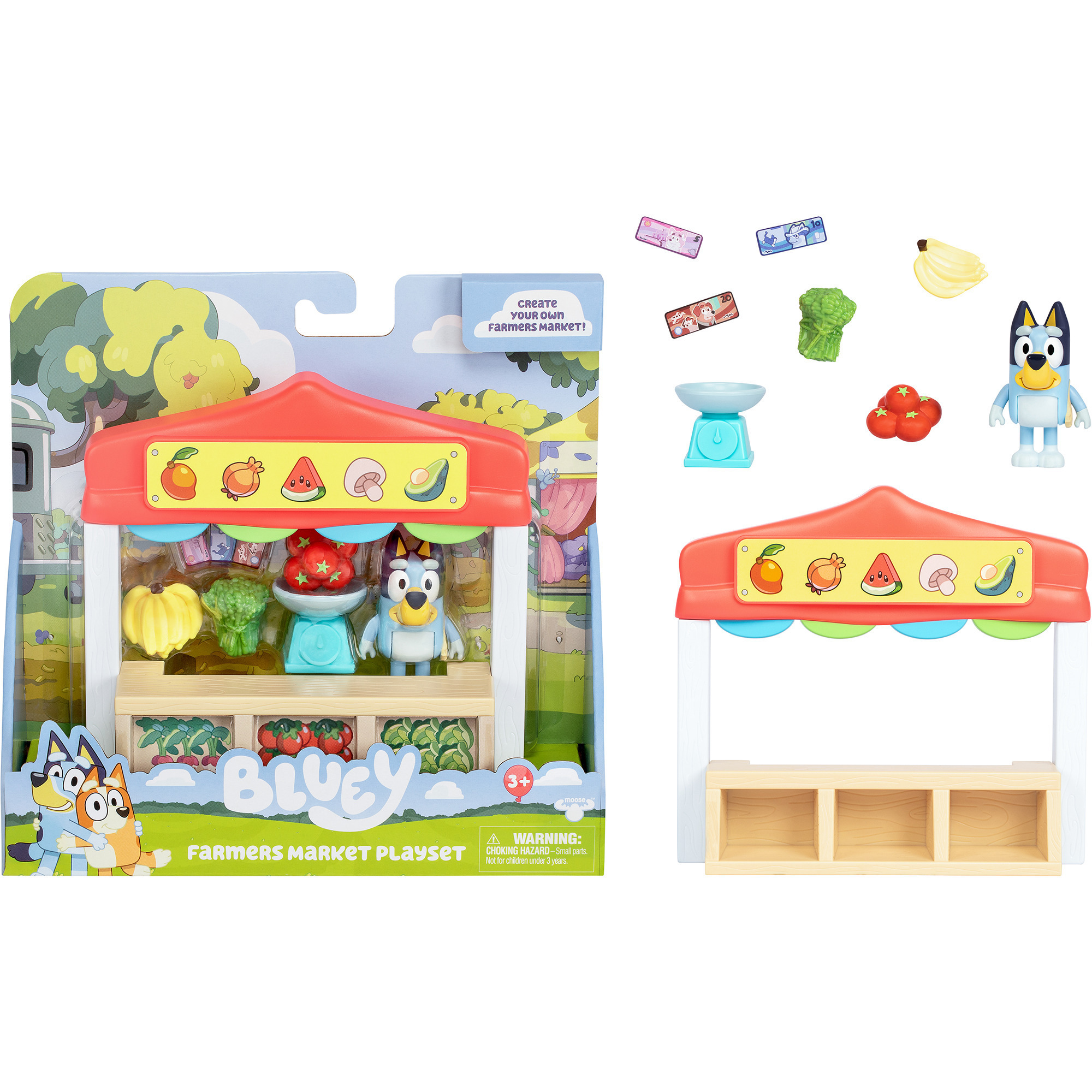 Bluey Mini Spielset - Farmers Market, Spielgebäude