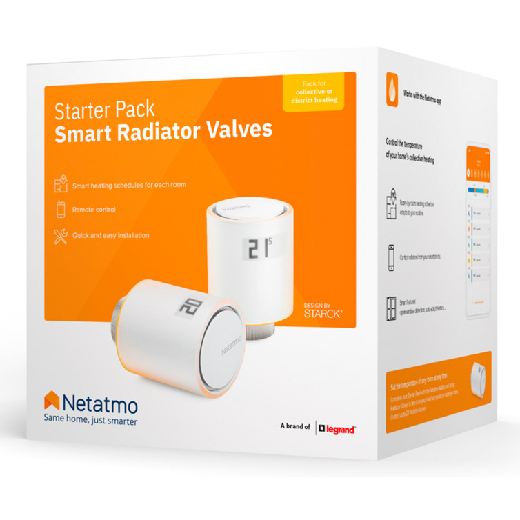 Netatmo Smarte Heizkörperthermostate Starterpaket, Heizungsthermostat
