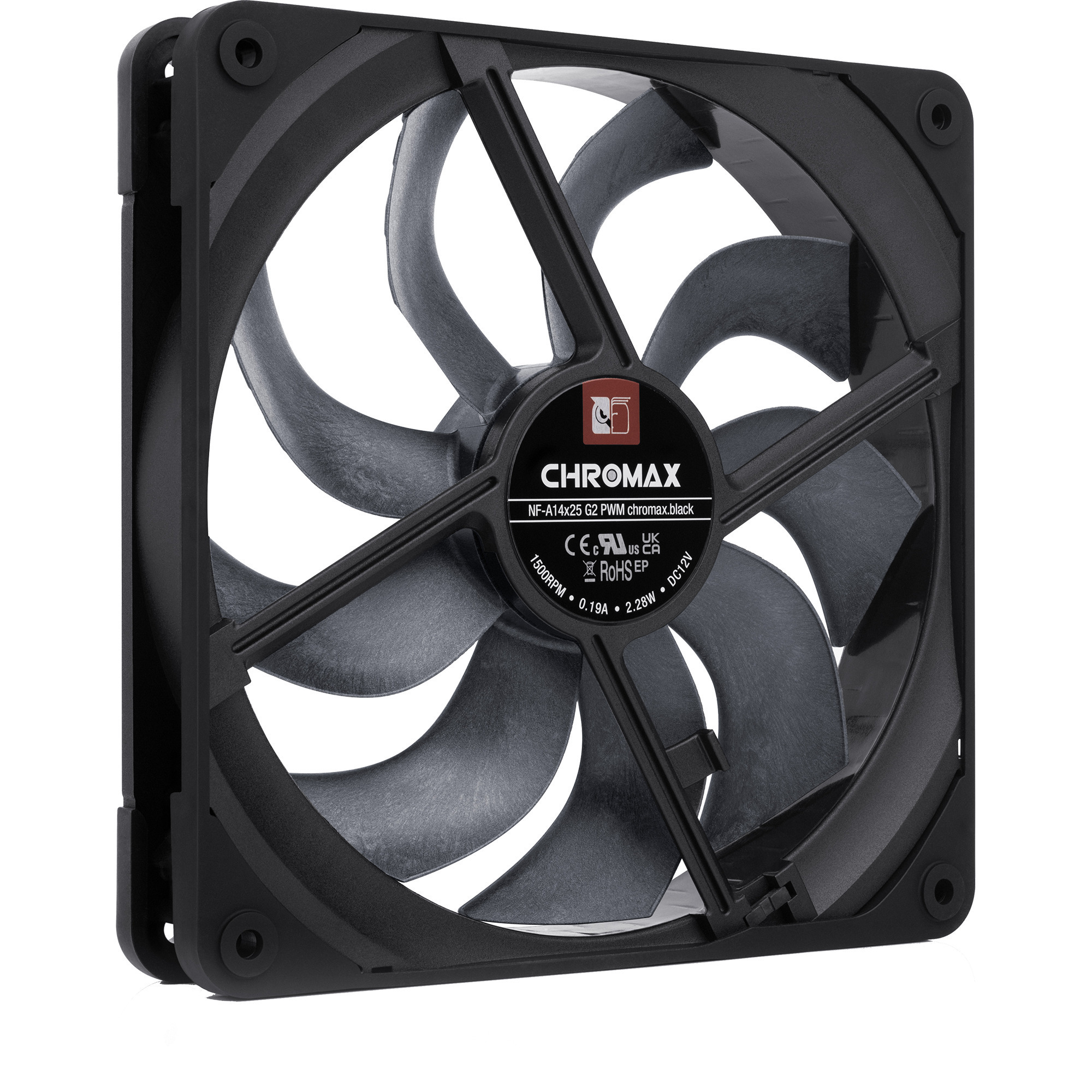 NF-A14x25 G2 PWM chromax.black, Gehäuselüfter