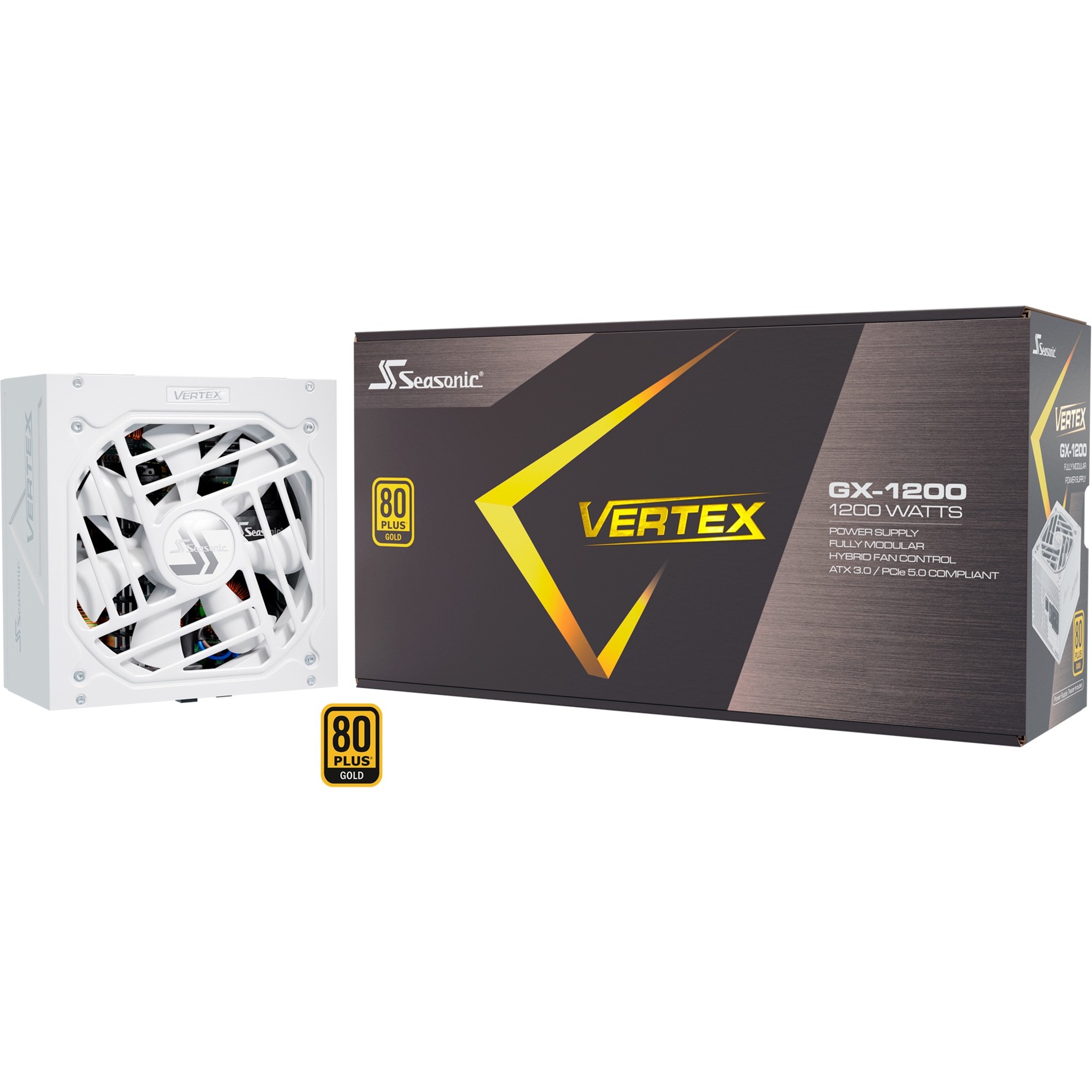 Seasonic VERTEX GX-1200 1200W White Edition, PC-Netzteil | 04711173878162 Seasonic VERTEX GX-1200 1200W White Edition, PC-Netzteil | 04711173878162
