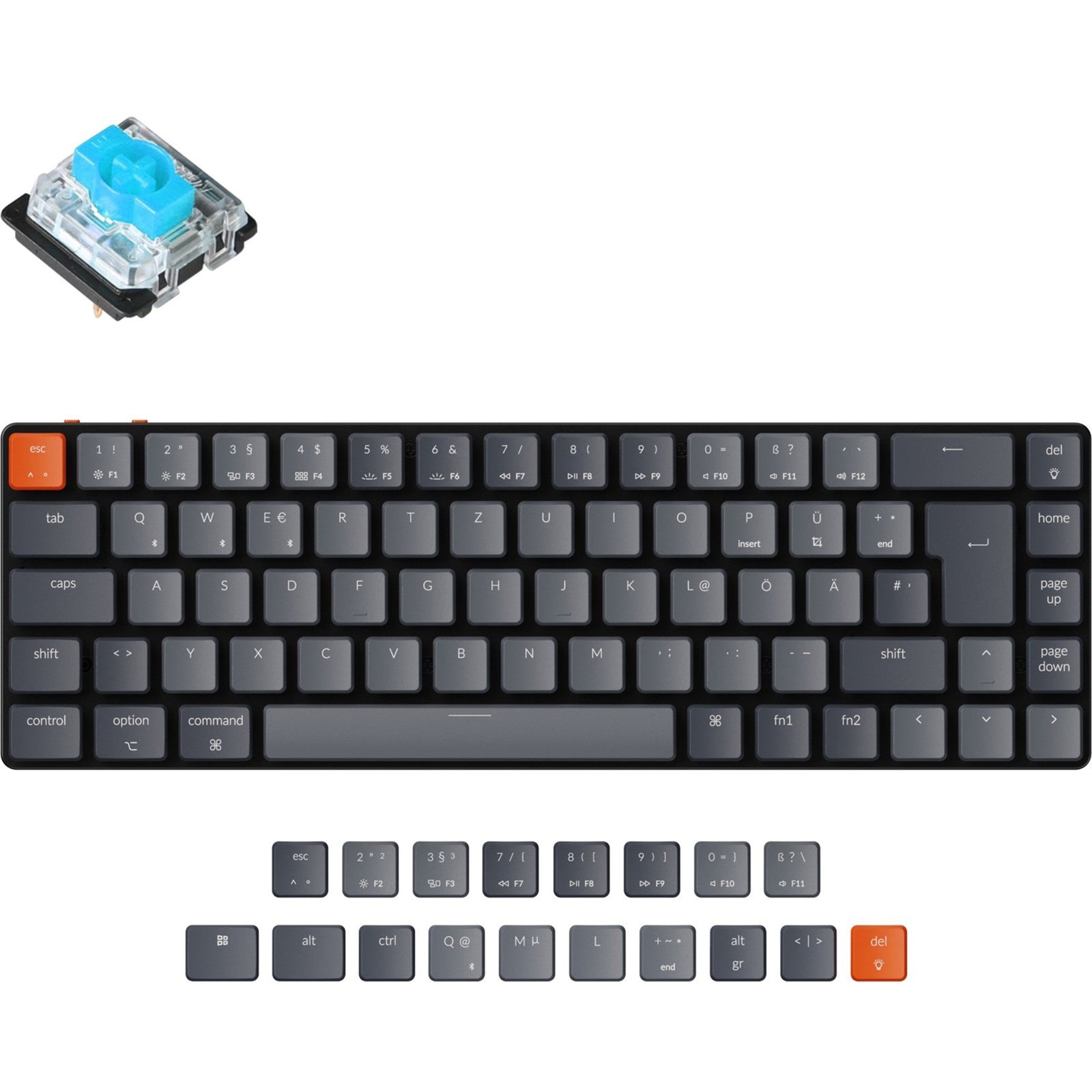 Keychron K7, Gaming-Tastatur | 04895248806226
