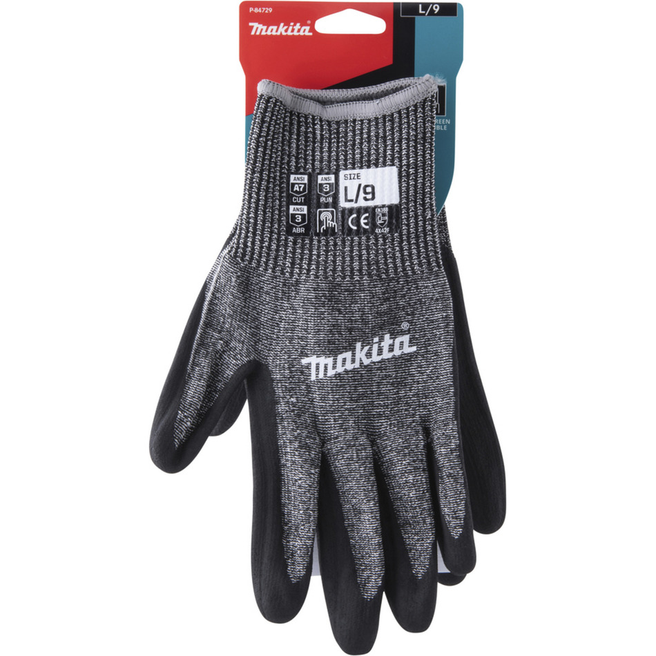 Arbeitshandschuhe P-84729, Gr. L (9), Schnittfestigkeit F/7