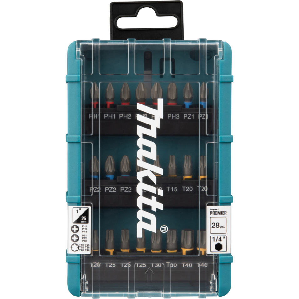 Torsions-Steckschlüssel- & Bit-Satz Impact Premier E-25068, 28-teilig