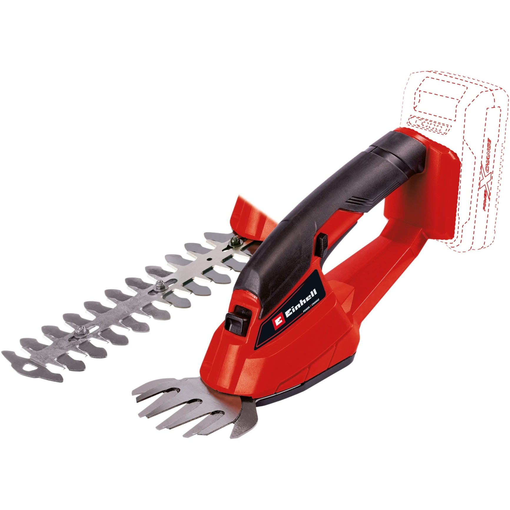 Power X-Change Akku-Grasschere/ -Strauchschere GC-CG 18 Li-Solo, 18Volt