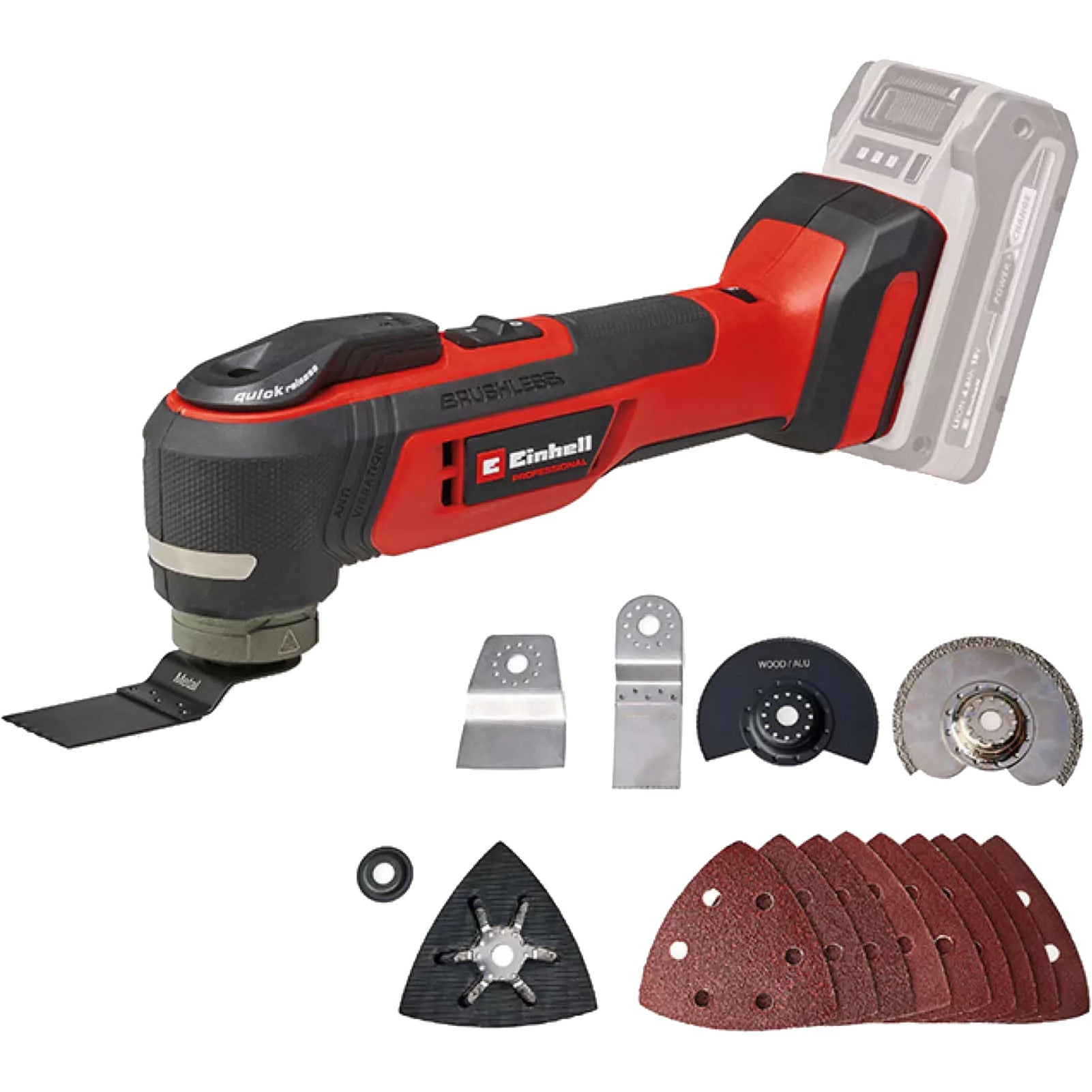 Professional Akku-Multifunktions-Werkzeug TP-MG 18 Li BL-Solo, 18Volt