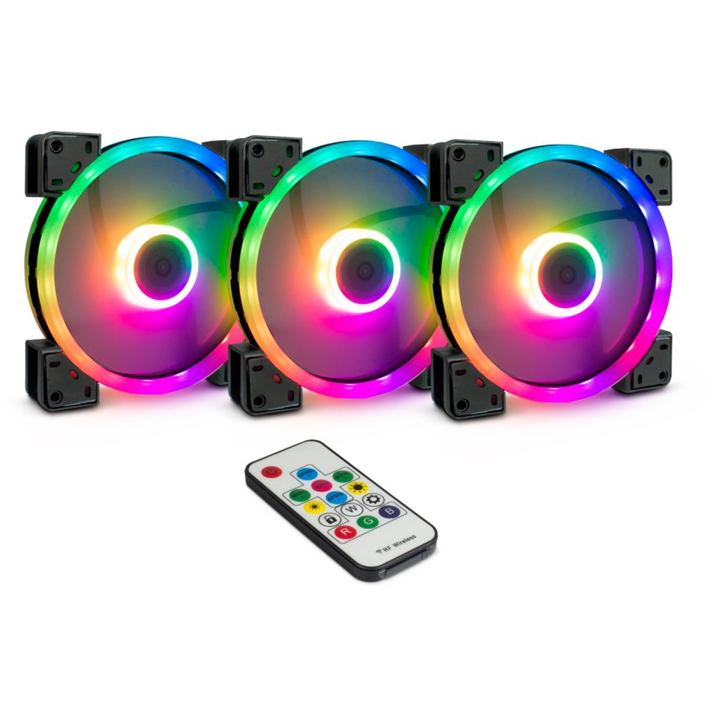 Argus RGB-Fan Set RS-14 140x140x25, Gehäuselüfter