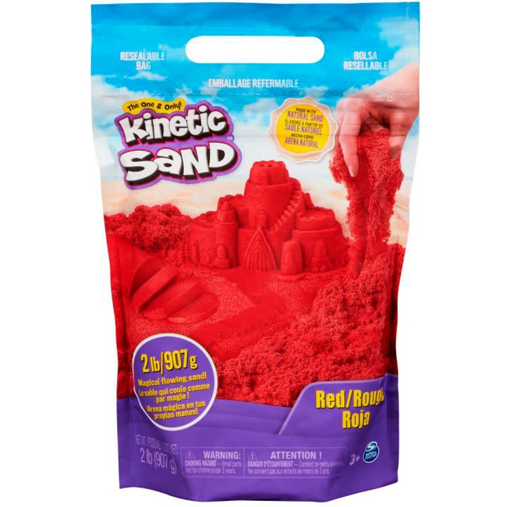 Spin Master Kinetic Sand – Beutel rot, Spielsand | 00681147017658 Spin Master Kinetic Sand – Beutel rot, Spielsand | 00681147017658