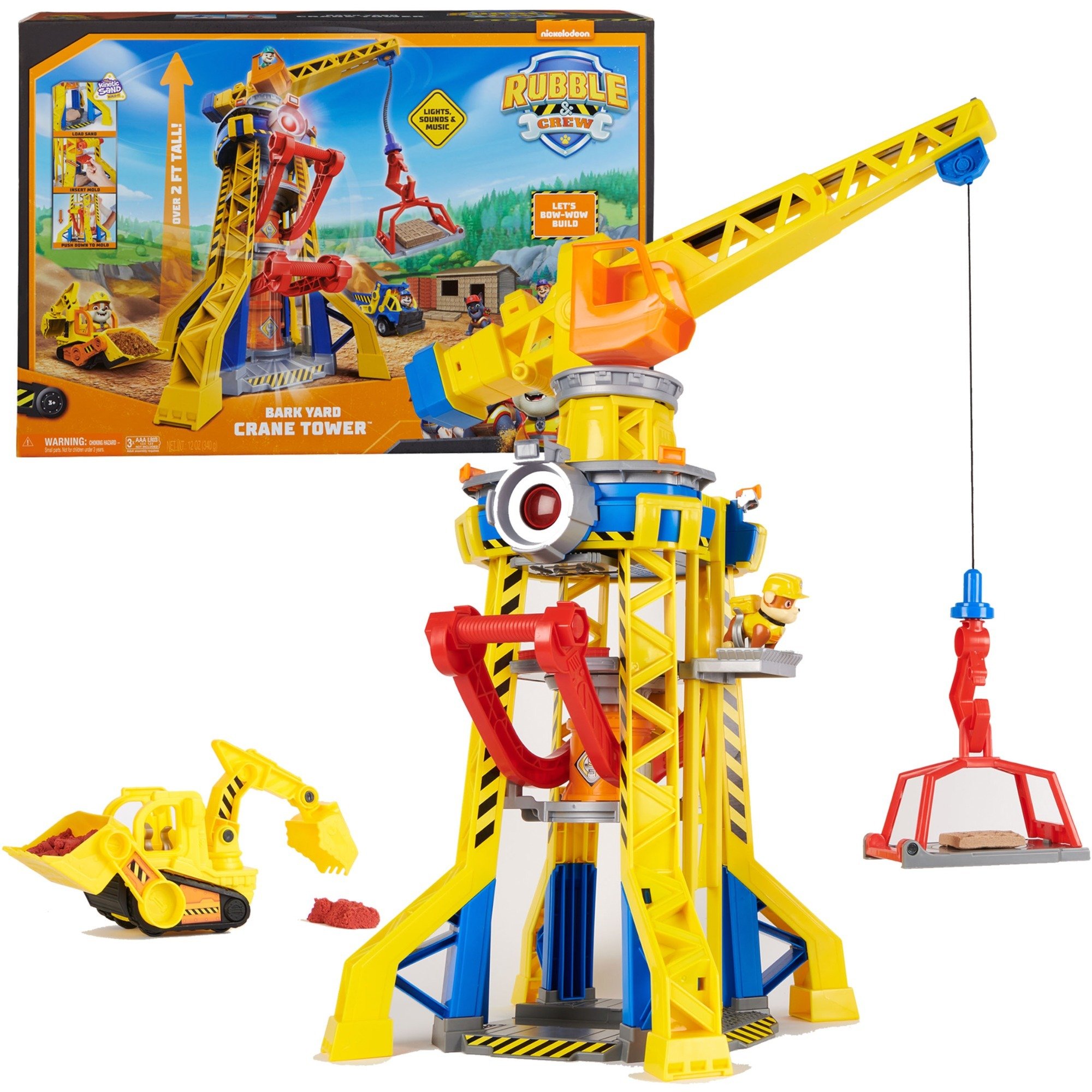Spin Master Rubble & Crew – Baupfoten Hof Kran-Spielset, Spielfahrzeug | 00778988486221