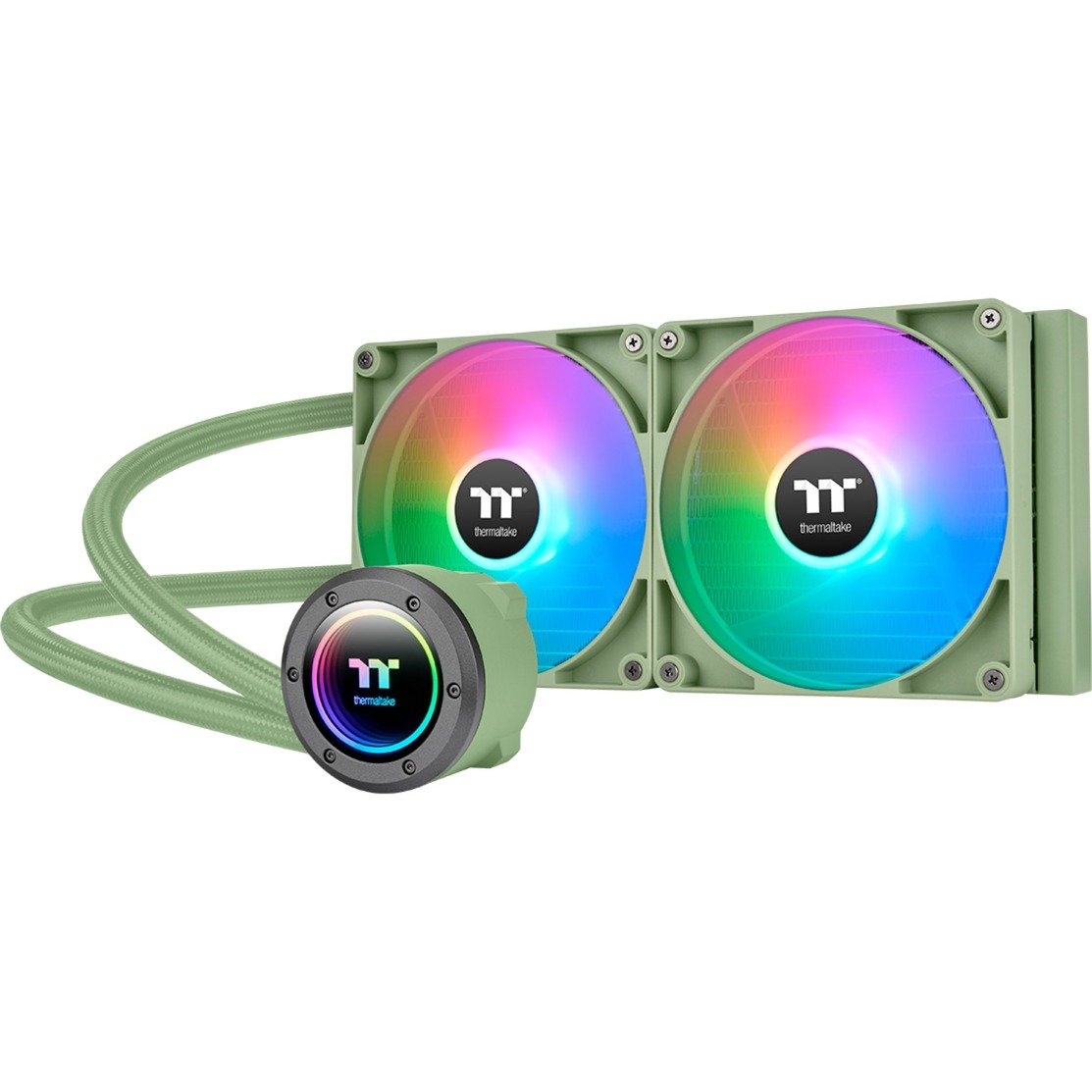 Thermaltake TH280 V2 ARGB Sync All-In-One Liquid Cooler Matcha Green, Wasserkühlung | 04711475640818 Thermaltake TH280 V2 ARGB Sync All-In-One Liquid Cooler Matcha Green, Wasserkühlung | 04711475640818