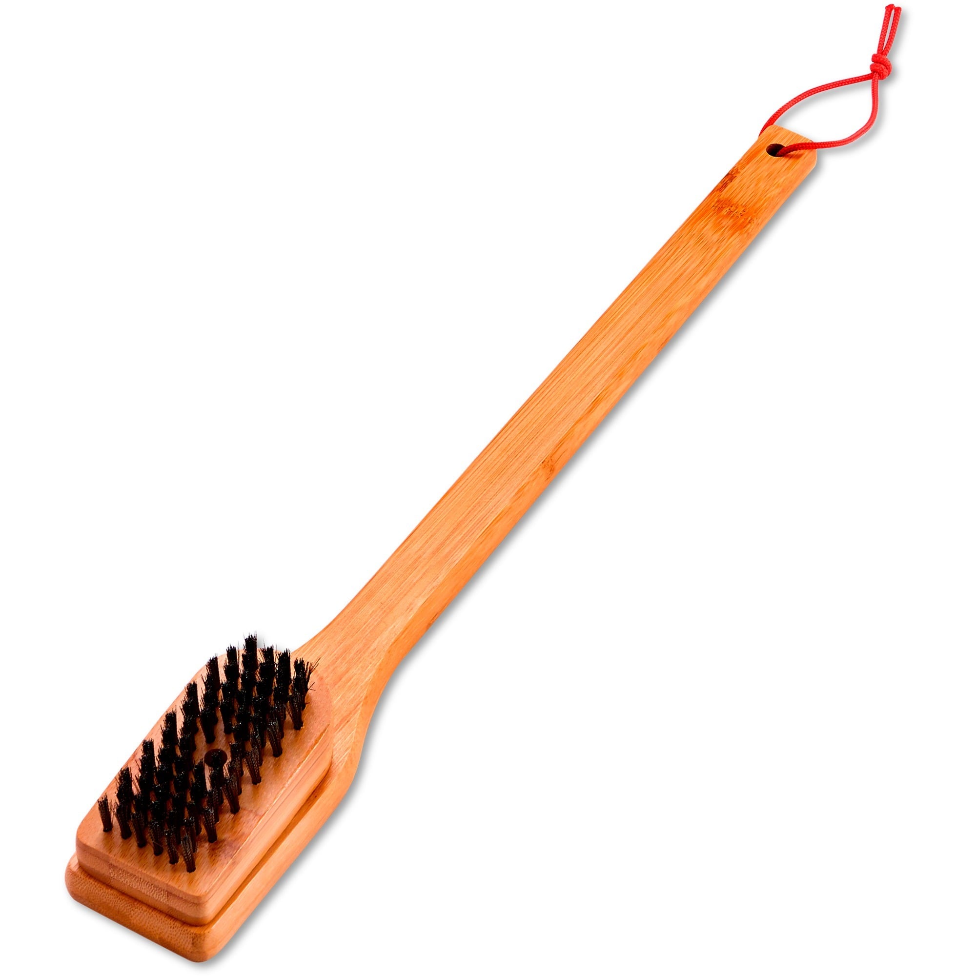 Grillbürste mit Bambus-Griff, 46cm, Grill-Reinigungsbürste