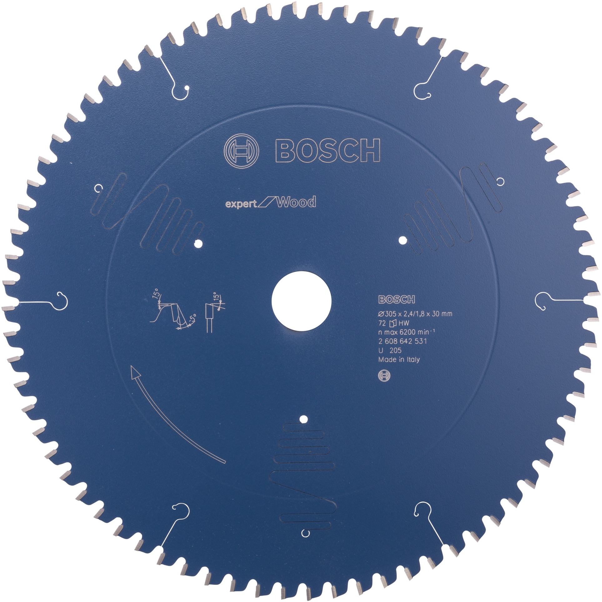 EXPERT Wood Kreissägeblatt, Ø 305mm, 72Z