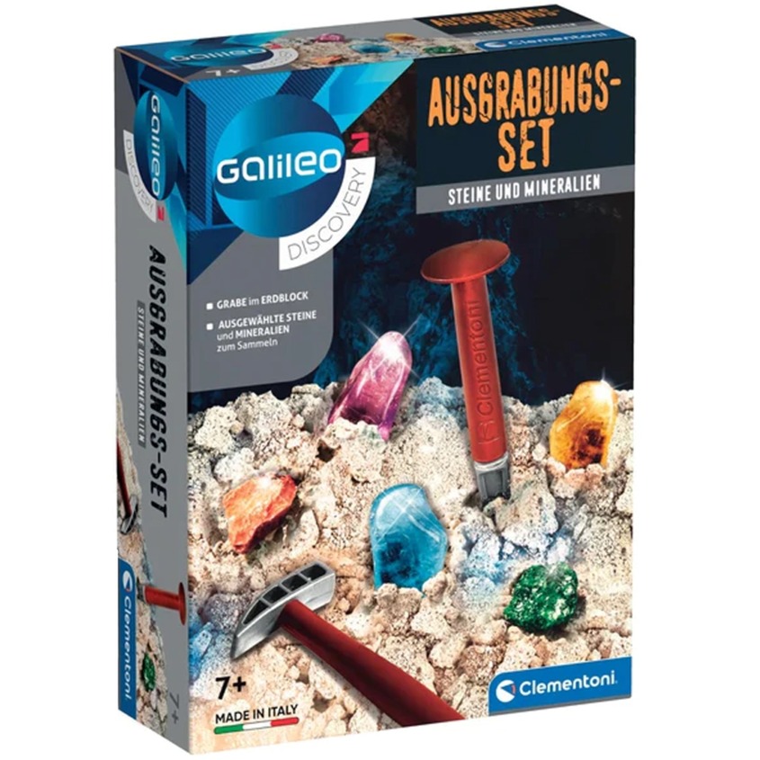 Clementoni Ausgrabungs-Set :Steine und Mineralien, Experimentierkasten | 08005125699407 Clementoni Ausgrabungs-Set :Steine und Mineralien, Experimentierkasten | 08005125699407