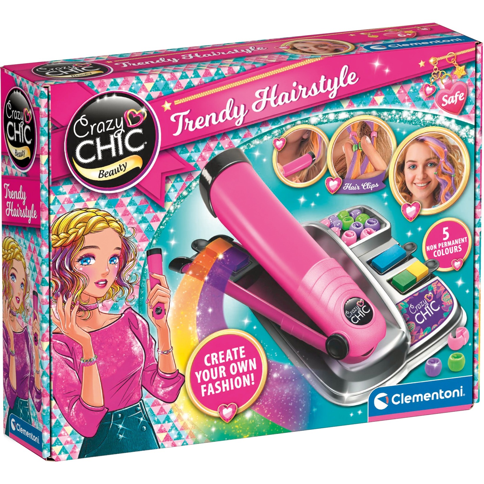 Clementoni Crazy Chic Beauty – Farb-Hairstyler, Basteln | 08005125187508 Clementoni Crazy Chic Beauty – Farb-Hairstyler, Basteln | 08005125187508