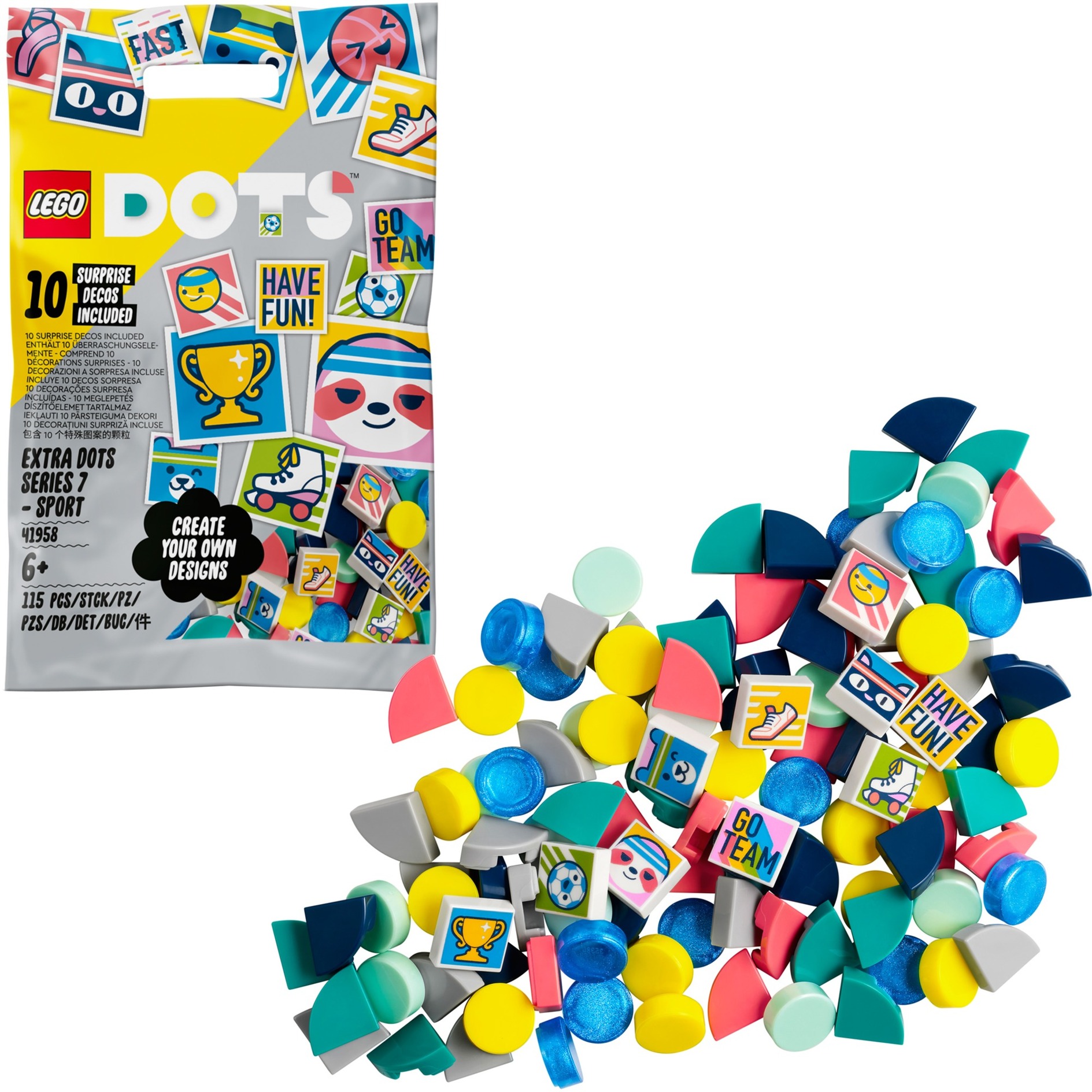 Spielzeug: Lego 41958 DOTS Ergänzungsset Sport