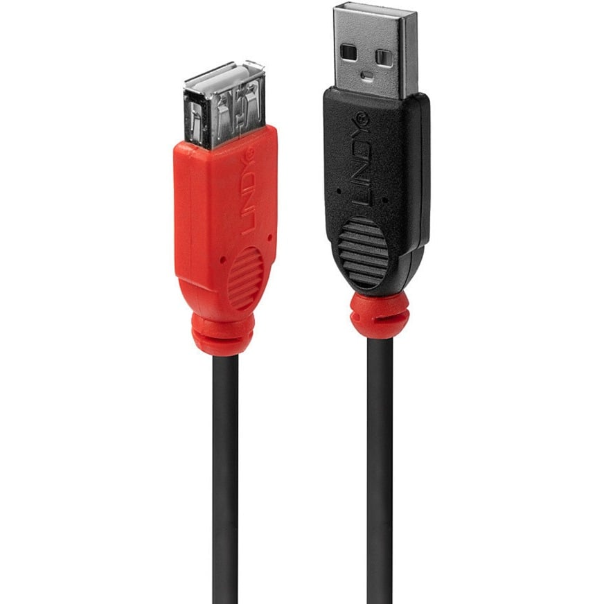 USB 2.0 Aktivverlängerungskabel Slim, USB-A Stecker > USB-A Buchse