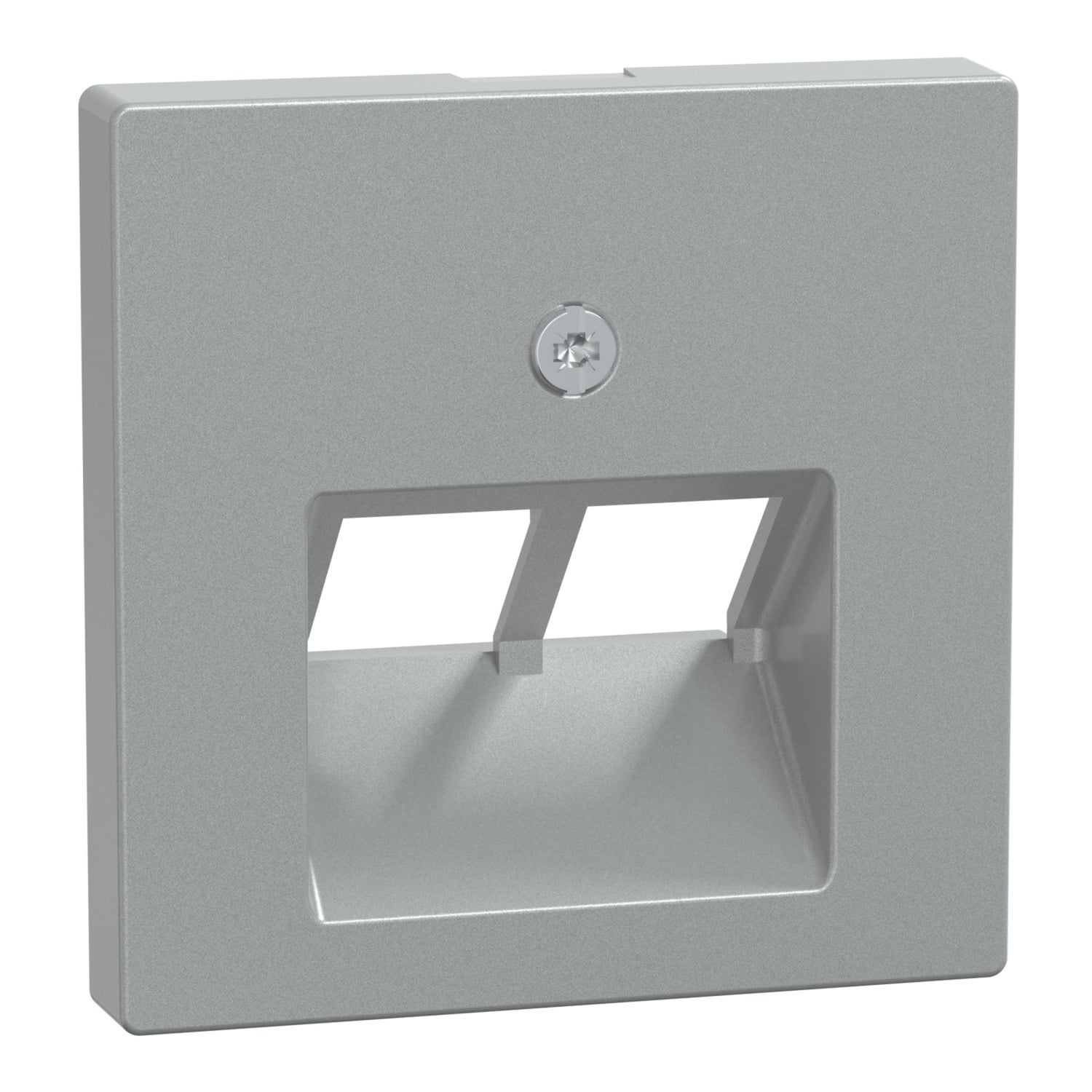Zentralplatte Aluminium für Universal-Anschluss-Einsätze Typ 298060, Unterputzmontage