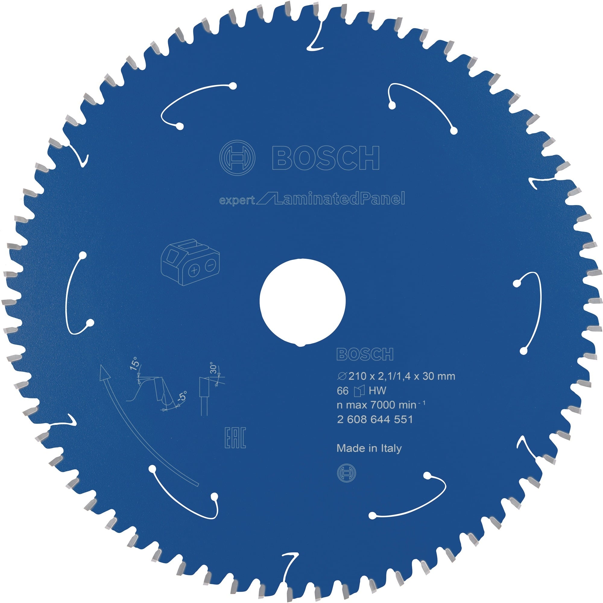 Kreissägeblatt Expert for Laminated Panel, Ø 210mm, 66Z