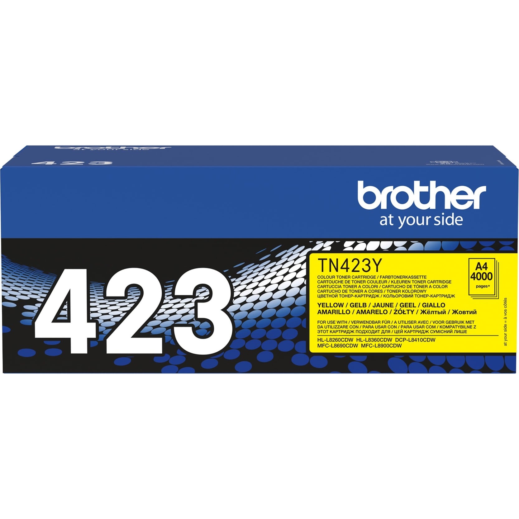 Brother Original TN423Y Toner gelb 4.000 Seiten (für HL-L8260CDW, L8360CDW)(TN423Y)