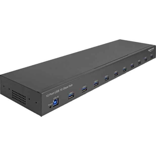 Delock 19″ Industrie Hub 10 x USB 10 Gbps Typ-A | 04043619642403 Delock 19″ Industrie Hub 10 x USB 10 Gbps Typ-A | 04043619642403