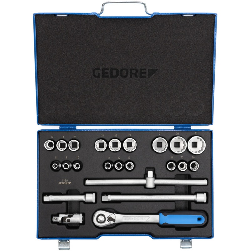Gedore Steckschlüssel-Satz 1/2″, 23-teilig, Werkzeug-Set | 04010886930250