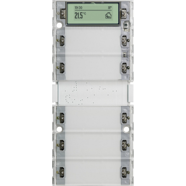 Tastsensor Drei Plus fünffach für KNX mit Inbetriebnahme-Wippe