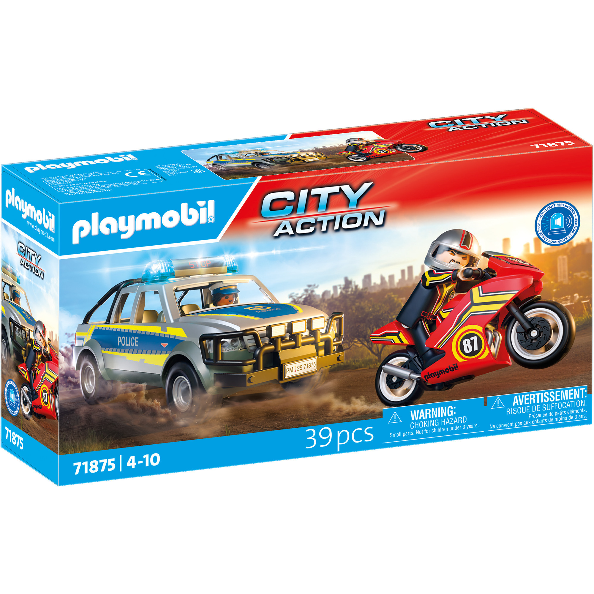 71875 City Action Verfolgungsjagd mit Polizei Pick-Up, Konstruktionsspielzeug