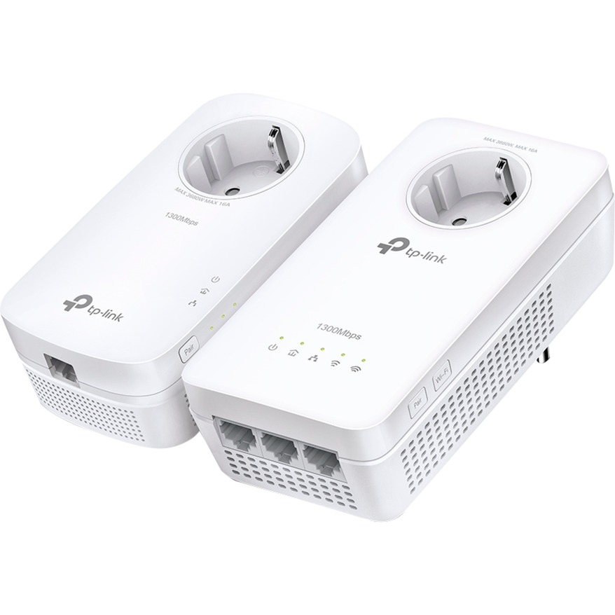 TP-Link TL-WPA1300P AV1300 Gigabit Passthrough Powerline ac Wi-Fi Kit | 04897098683071 TP-Link TL-WPA1300P AV1300 Gigabit Passthrough Powerline ac Wi-Fi Kit | 04897098683071
