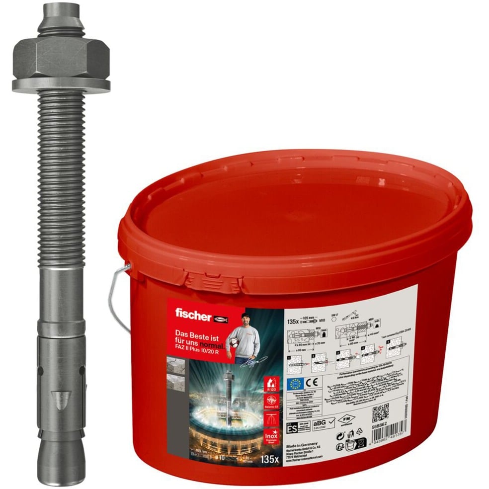 Bolzenanker FAZ II Plus 10/20 R im Eimer, Dübel