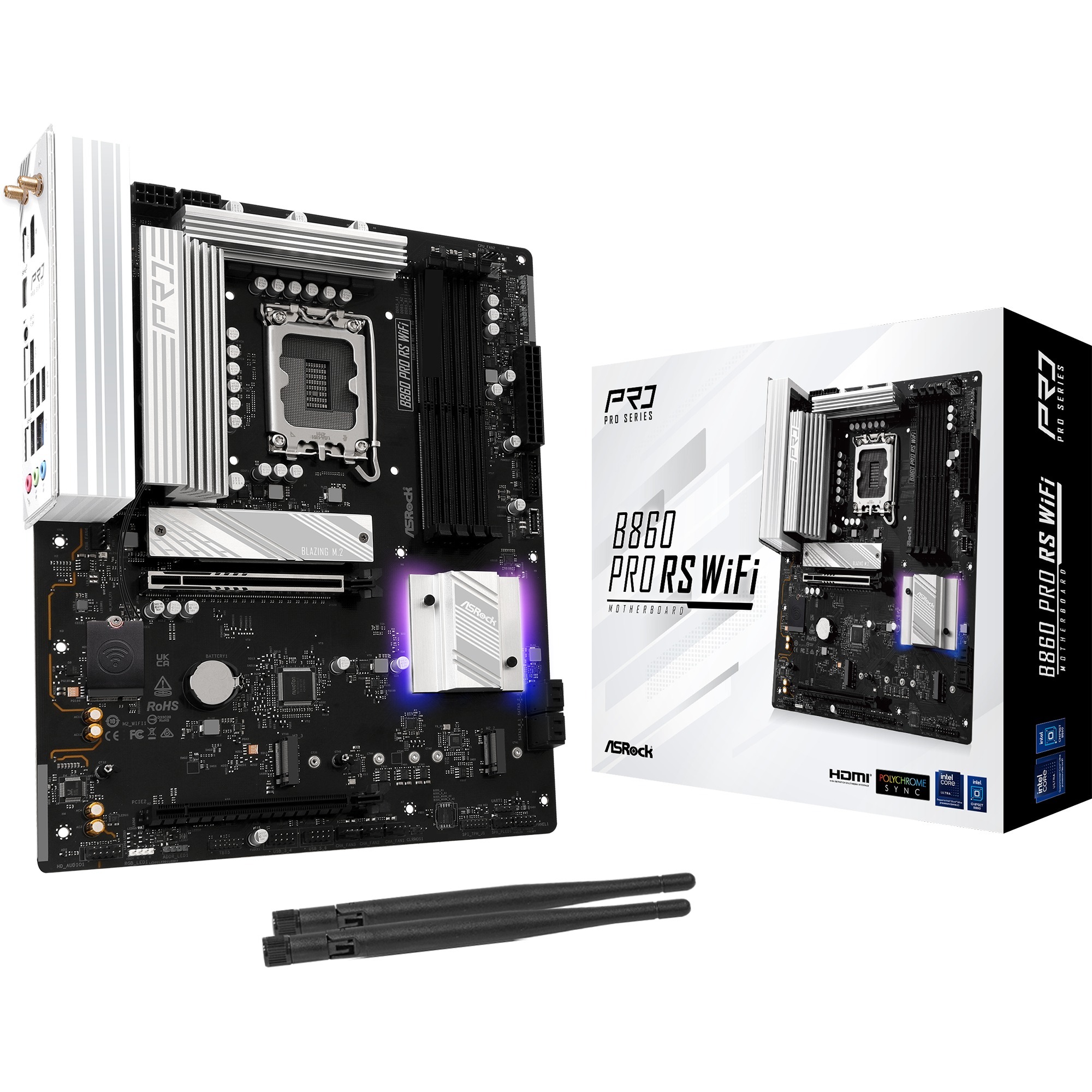 B860 Pro RS WiFi, Mainboard