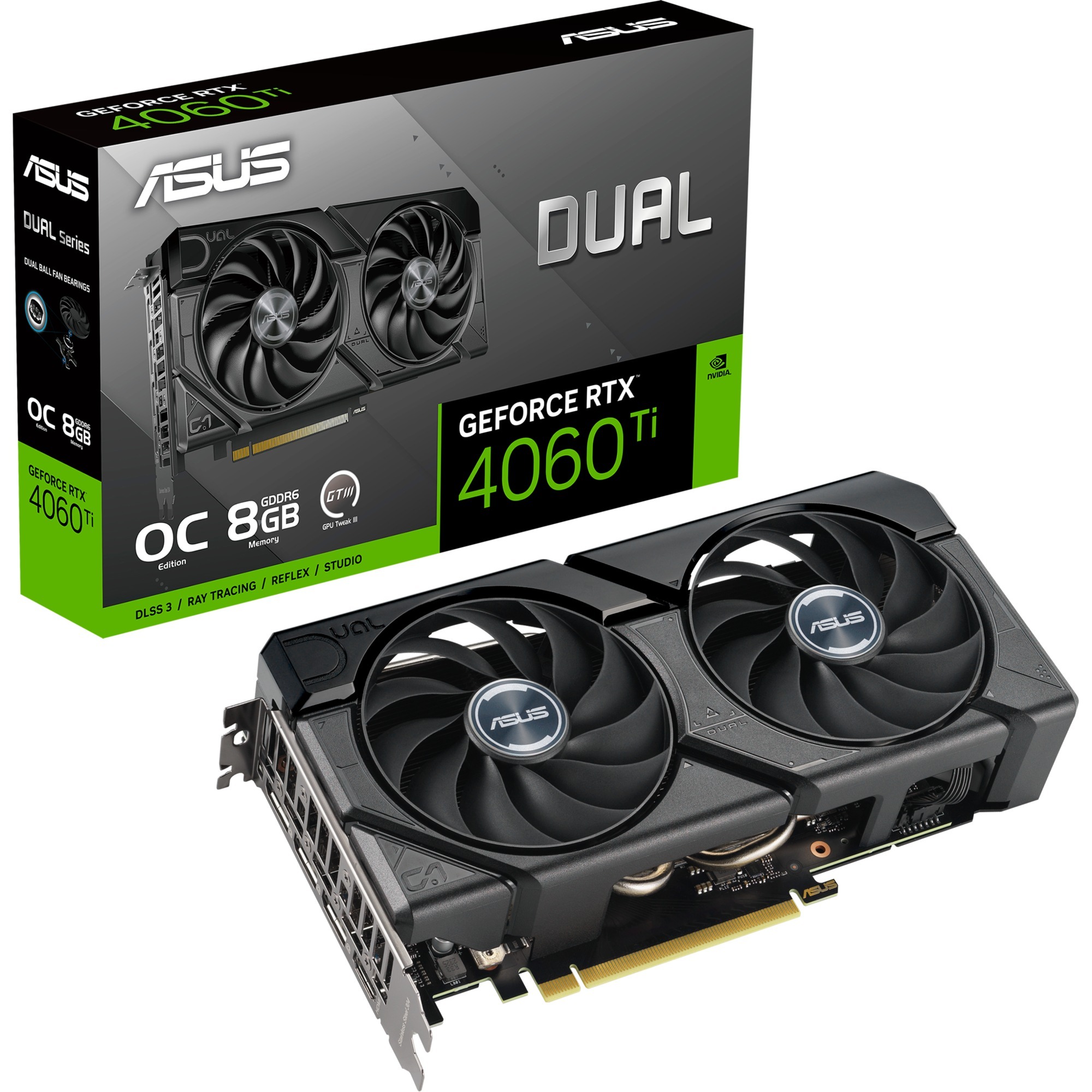 Asus GeForce RTX 4060 Ti DUAL OC EVO, Grafikkarte | 04711387459232 Asus GeForce RTX 4060 Ti DUAL OC EVO, Grafikkarte | 04711387459232