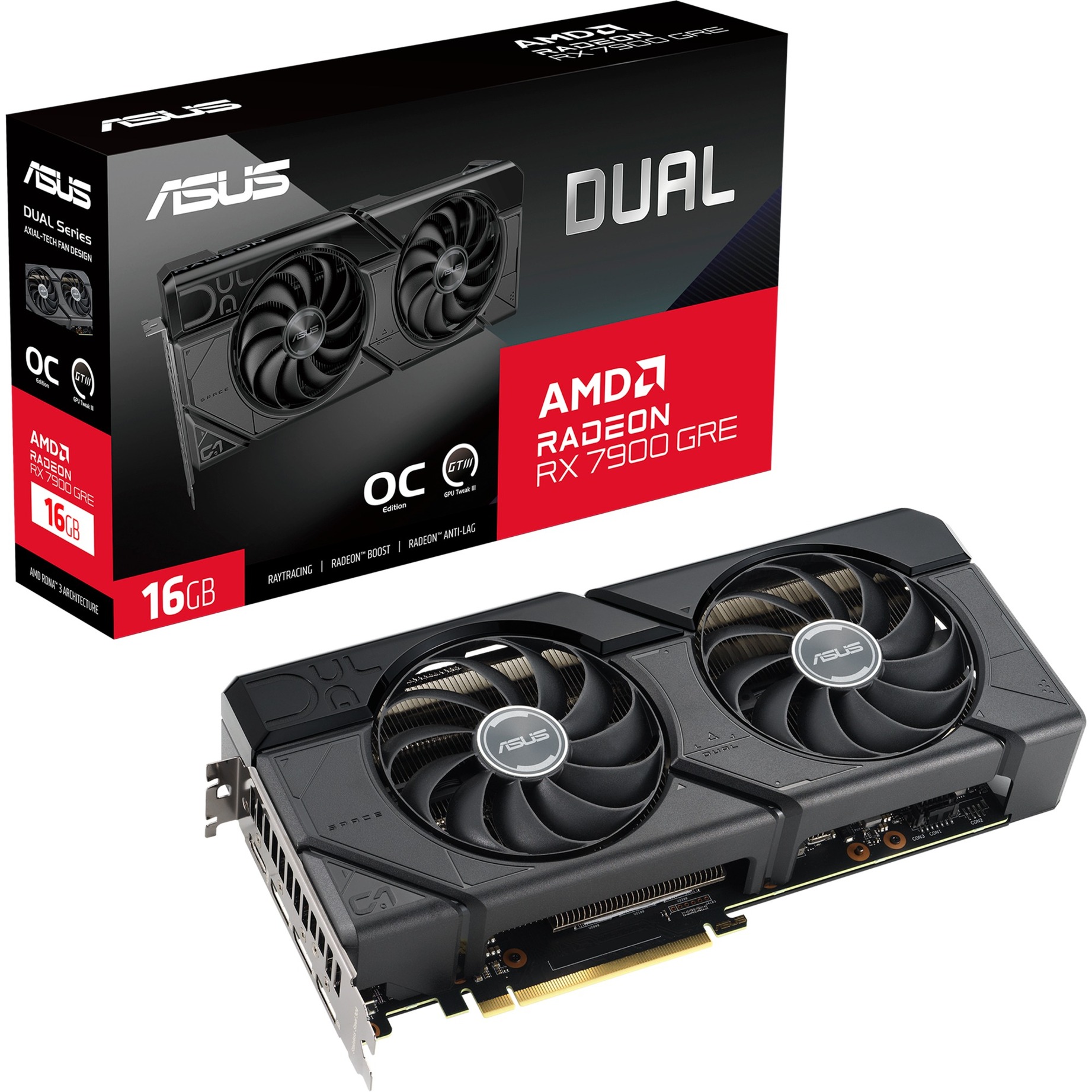 Asus Radeon RX 7900 GRE DUAL OC, Grafikkarte | 04711387548615 Asus Radeon RX 7900 GRE DUAL OC, Grafikkarte | 04711387548615