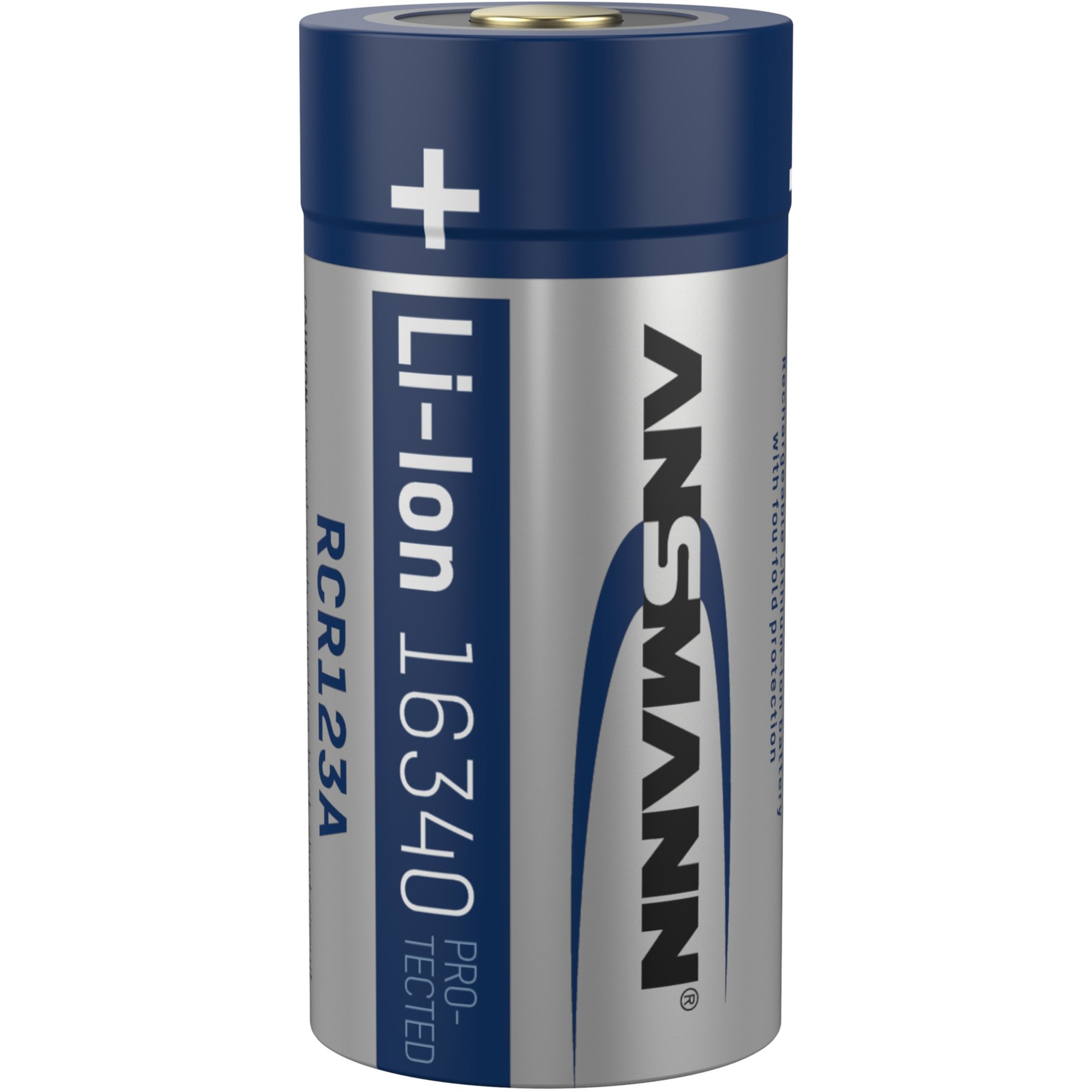 Li-Ion Akku 16340 850mAh mit Ladebuchse