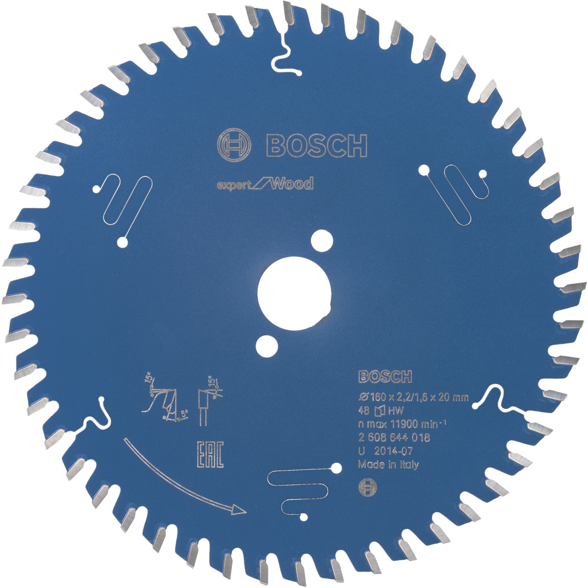 EXPERT Wood Kreissägeblatt, Ø 160mm, 48Z