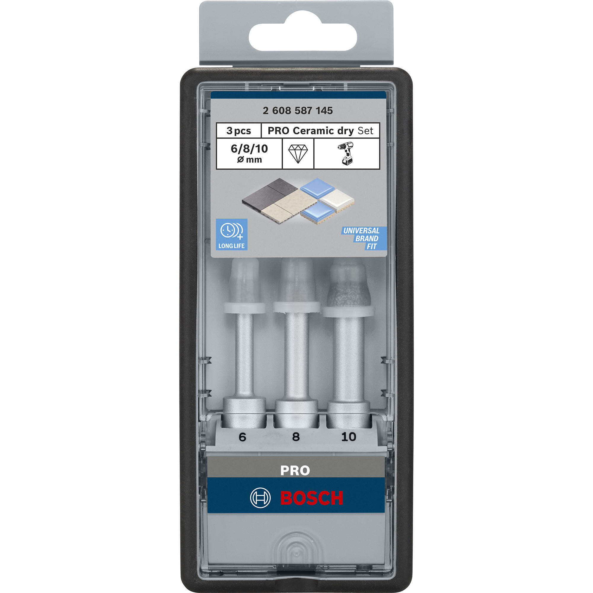 PRO Ceramic dry Diamant-Trockenbohrer-Satz