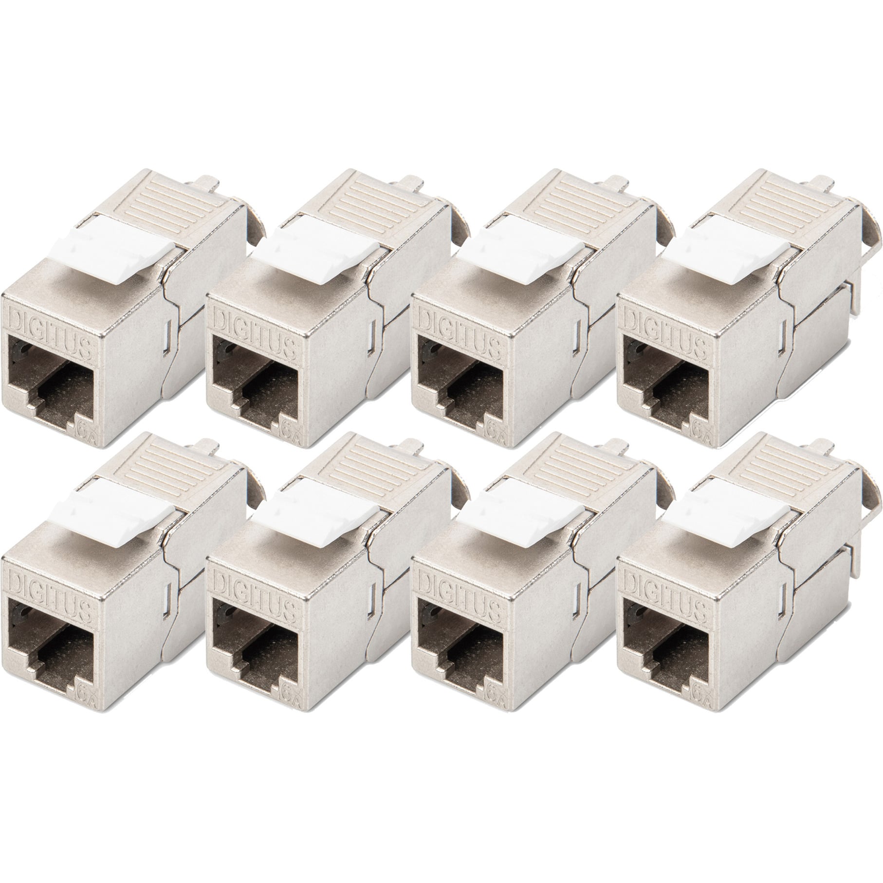 CAT 6A Keystone Modul geschirmt werkzeugfrei 8 Stk., Keystone-Modul