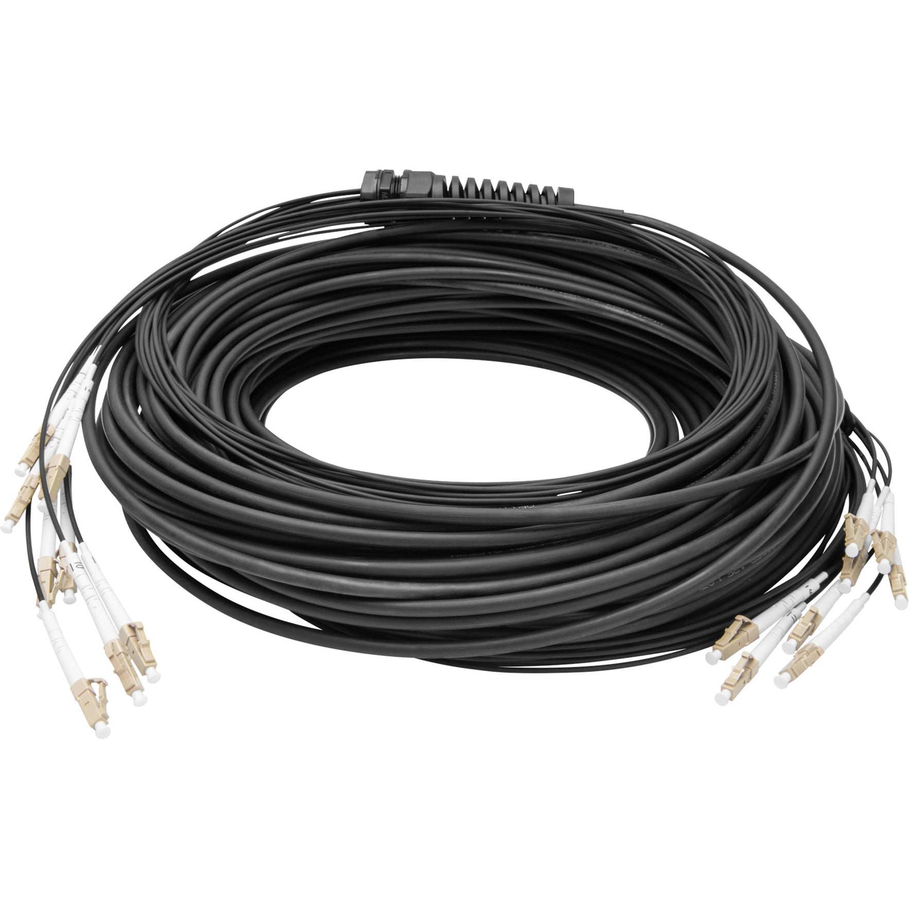 Glasfaser Universal Breakout Kabel, Duplex, LC/UPC Stecker, Multimode OM4