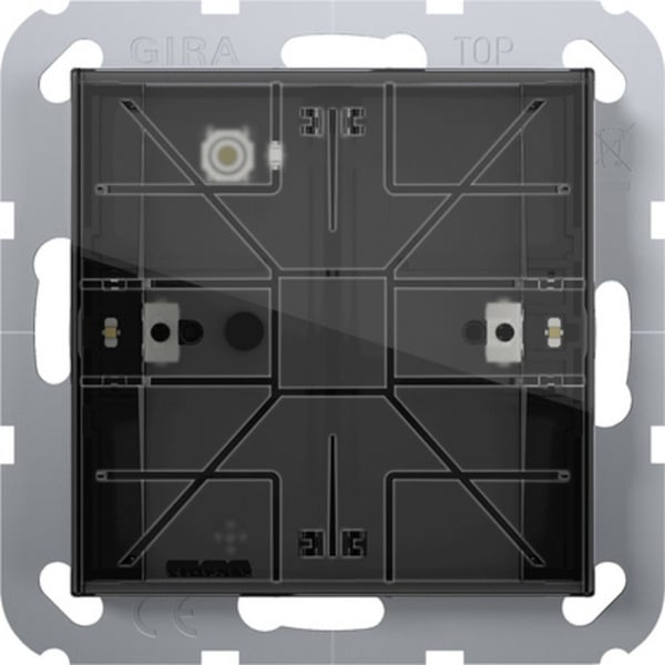 Tastsensor 4 Standard einfach für KNX mit Inbetriebnahme-Wippe und Raumthermostat