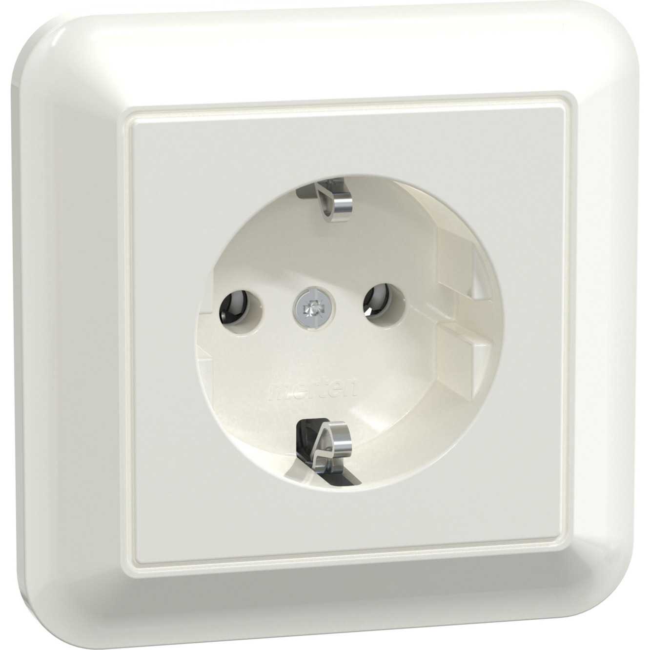 Schutzkontakt-Steckdose mit voller Abdeckplatte, Unterputz, 16 Ampere, 250 Volt