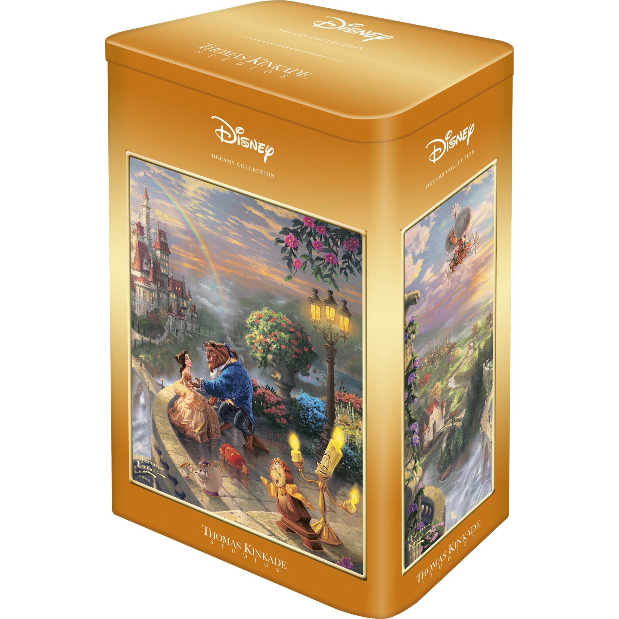 Thomas Kinkade Studios: Disney - Beauty and the Beast in der Nostalgie Metalldose, Puzzle