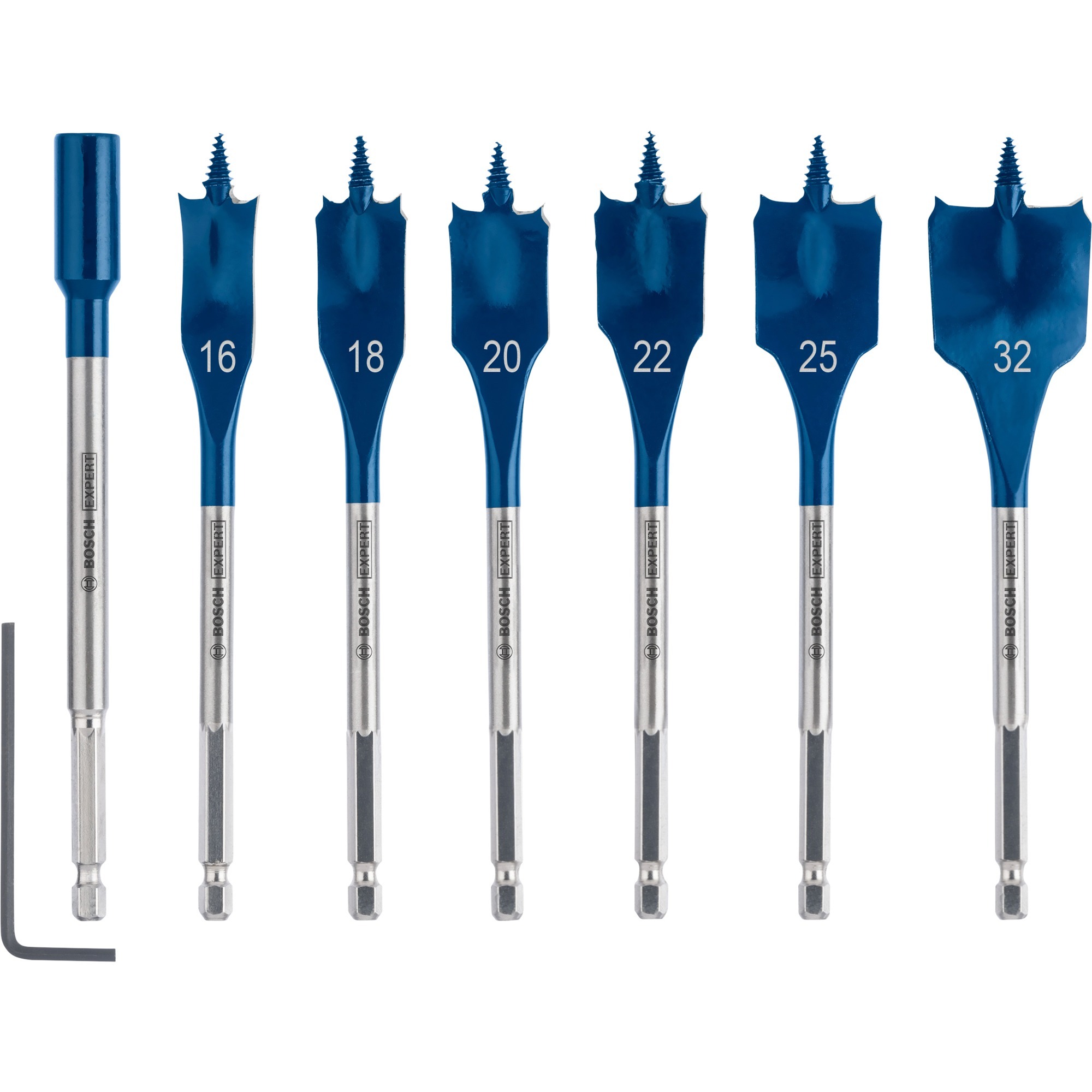 Expert Self Cut Speed Flachfräsbohrer-Satz, 7-teilig,  Ø 16 - 32mm