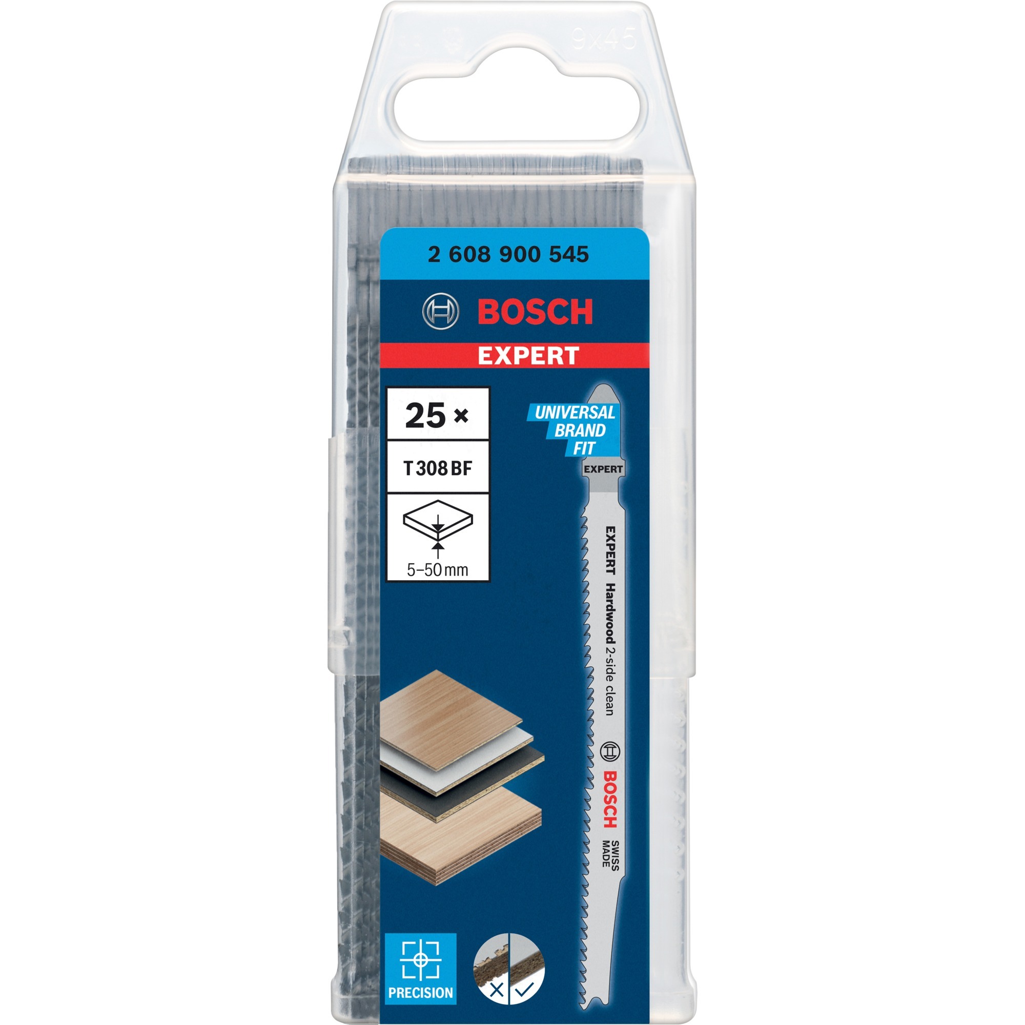 Expert Stichsägeblatt T 308 BF ''Hardwood 2-side clean''