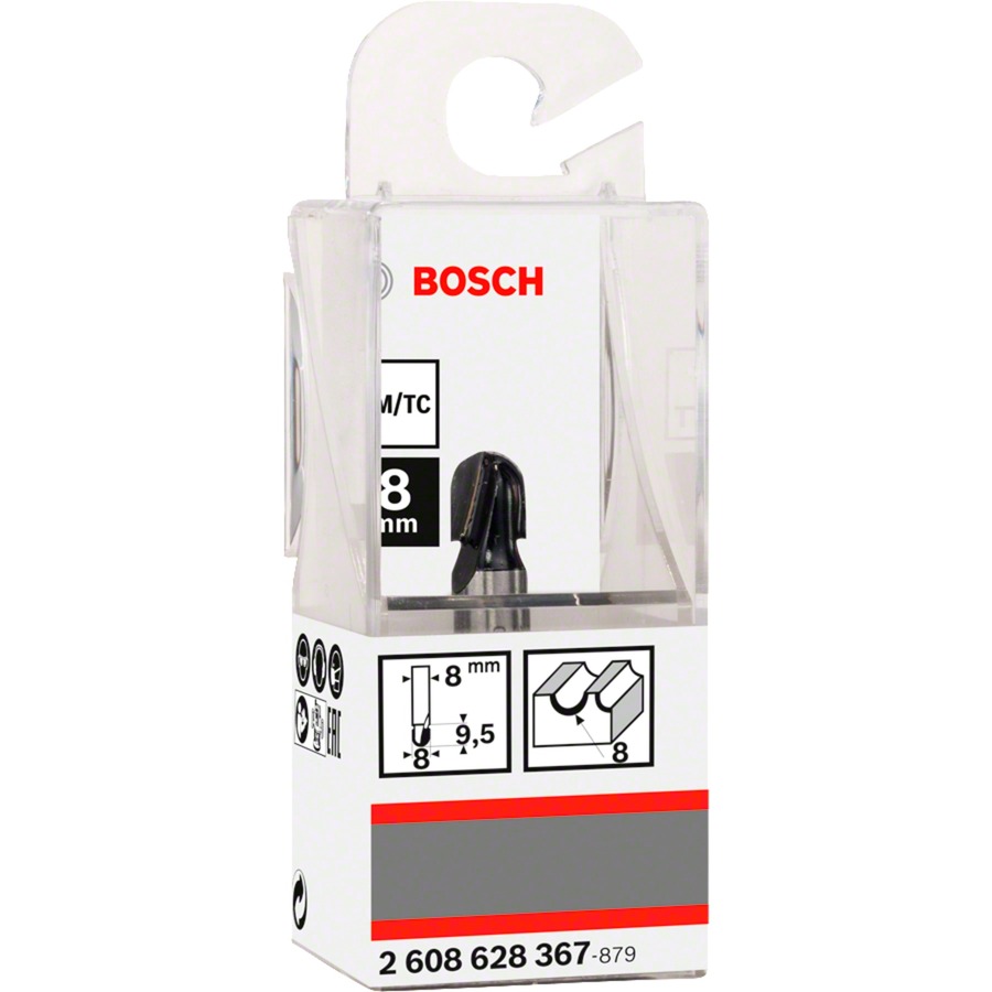 Bosch Hohlkehlfräser Standard for Wood, Ø 8mm, Radius 4mm | 03165140358286 Bosch Hohlkehlfräser Standard for Wood, Ø 8mm, Radius 4mm | 03165140358286