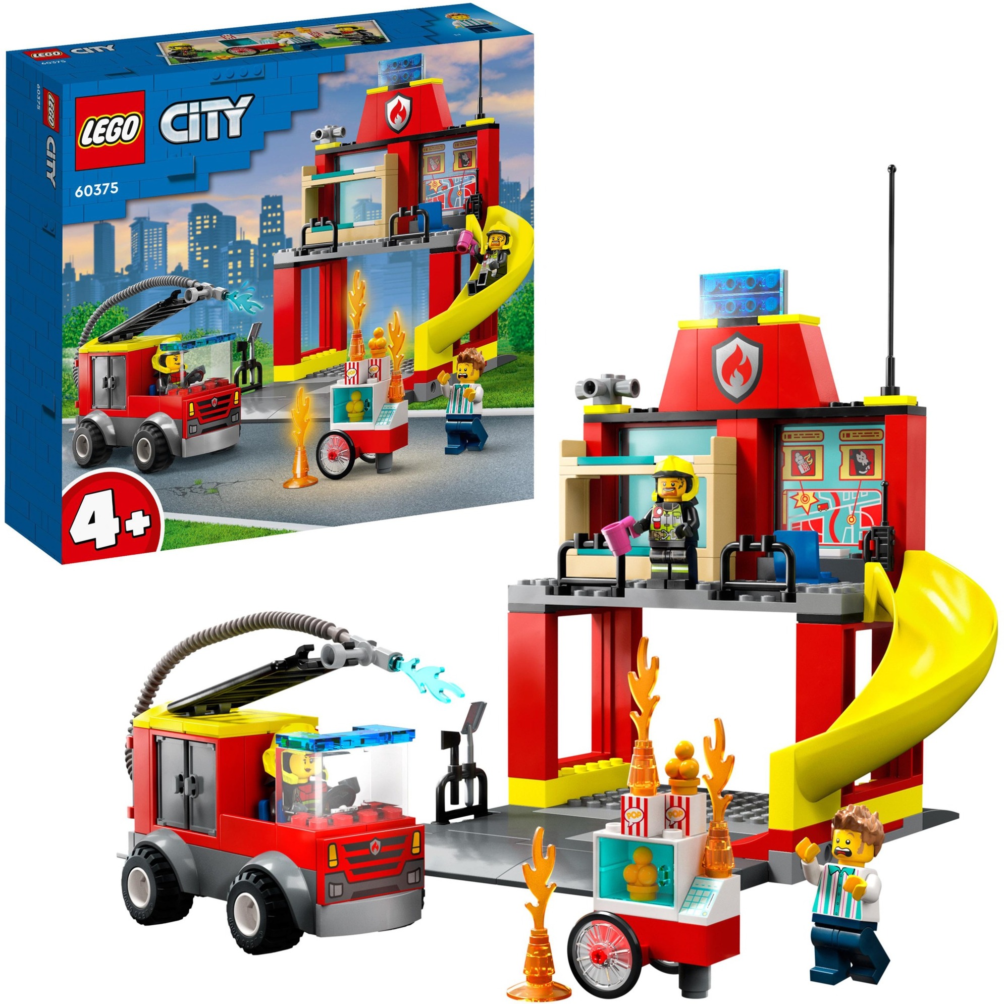 60375 City Feuerwehrstation und Löschauto, Konstruktionsspielzeug