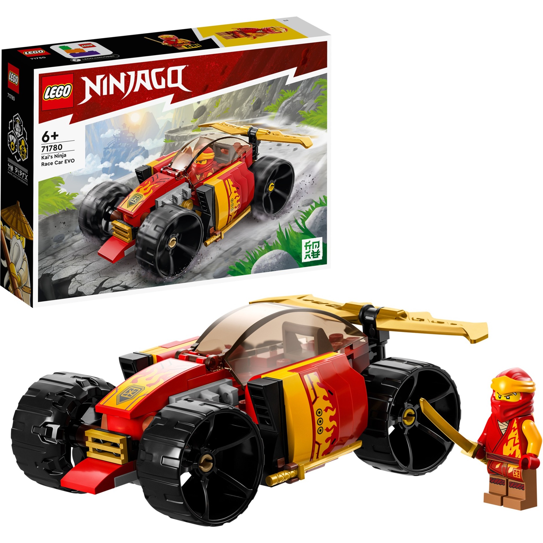 71780 Ninjago Kais Ninja-Rennwagen EVO, Konstruktionsspielzeug