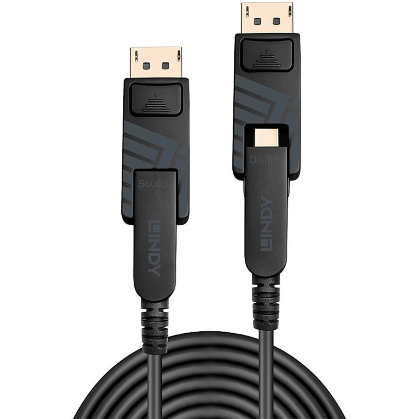 Fibre Optic Hybrid Mini DisplayPort 1.4 Kabel