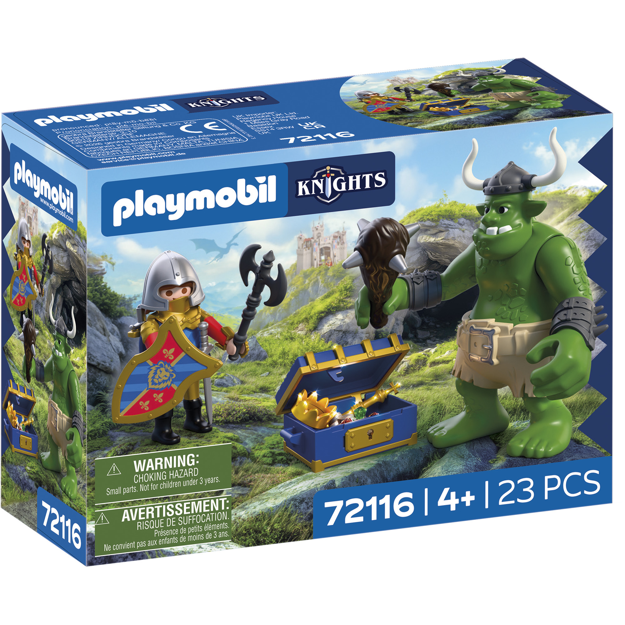 72116 Knights Troll mit Löwenritterschatz, Konstruktionsspielzeug