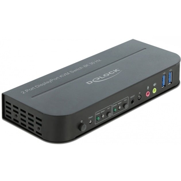 Delock DisplayPort 1.4 KVM Switch 8K 30 Hz mit USB 3.2 Gen 1, KVM-Switch | 04043619114825 Delock DisplayPort 1.4 KVM Switch 8K 30 Hz mit USB 3.2 Gen 1, KVM-Switch | 04043619114825