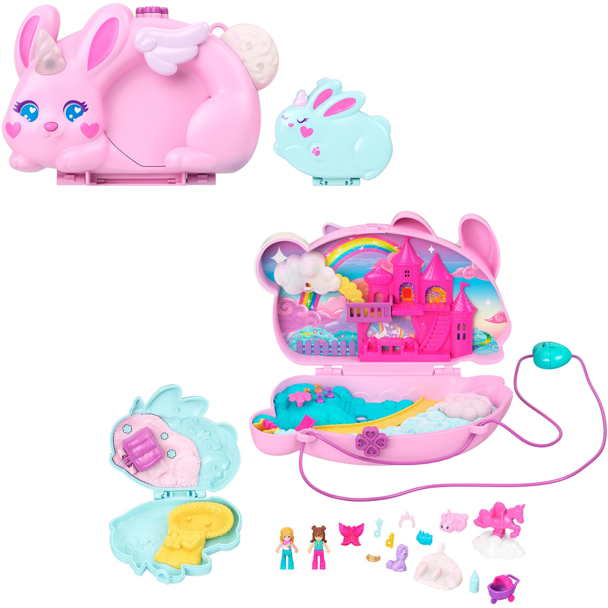 Polly Pocket 2-in-1-Bunny Fun Schatulle, Spielfigur