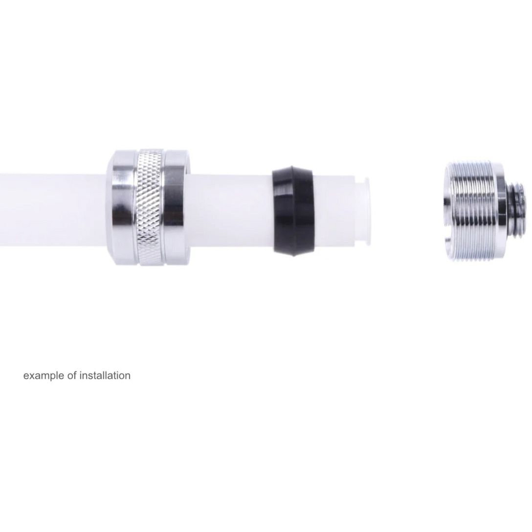 Alphacool Eiszapfen PRO 13mm HardTube Fitting G1/4 - Chrome, Verbindung chrom, 6er Set