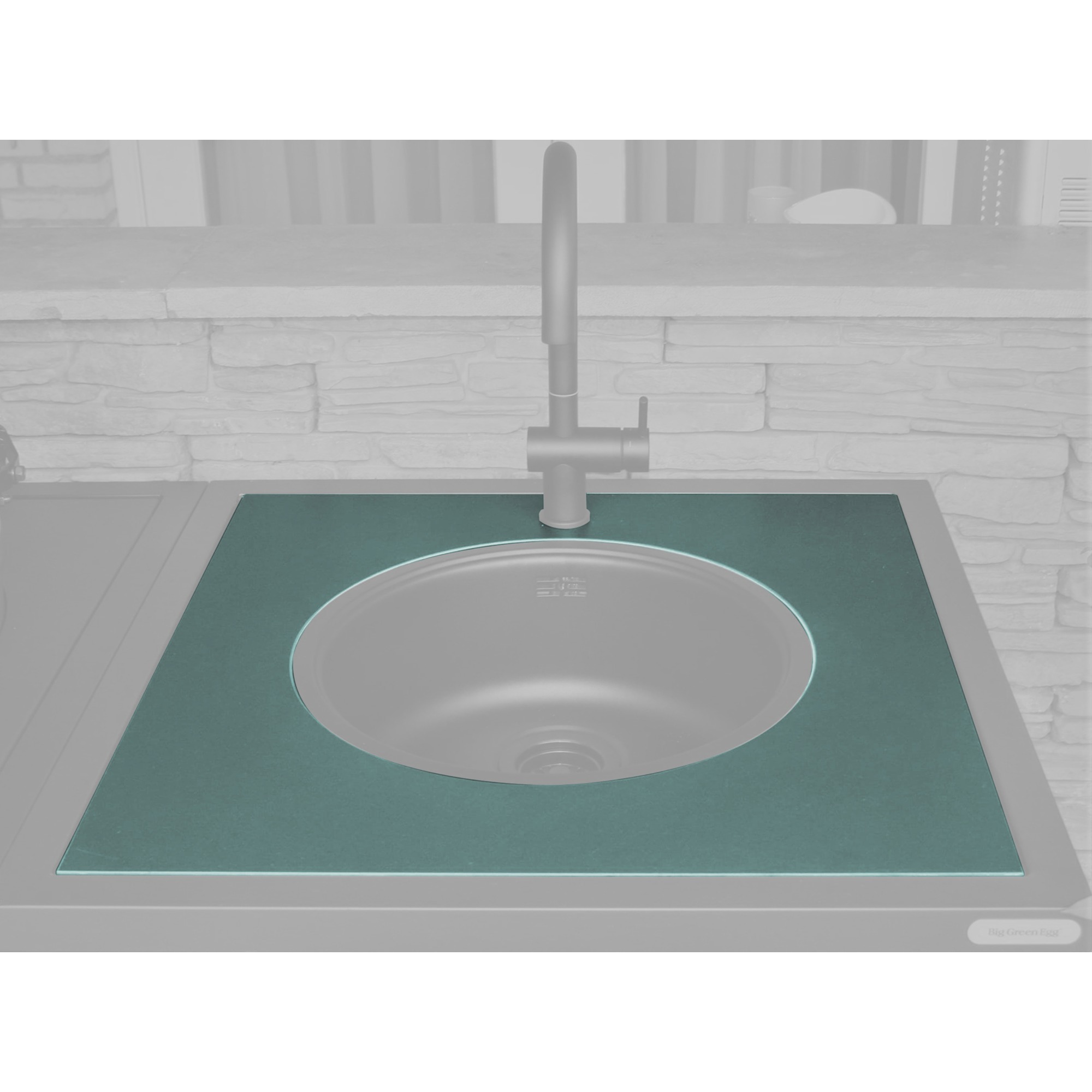 Big Green Egg Dekton-Arbeitsplatte mit Ausschnitt, Fachboden | 08717081035860 Big Green Egg Dekton-Arbeitsplatte mit Ausschnitt, Fachboden | 08717081035860